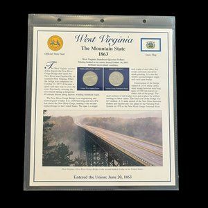 West Virginia State‎ Postal Commemorative Society Statehood Quarters Sheet